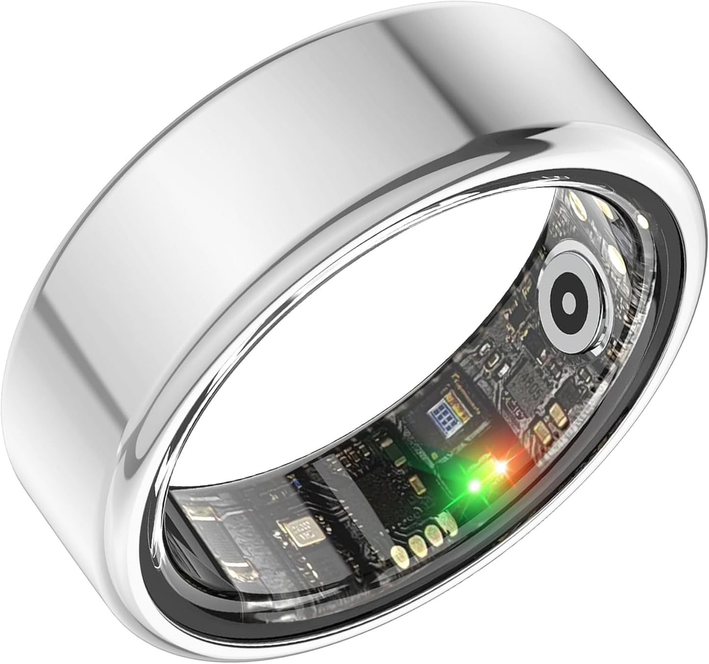 خاتم ذكي Benio Ring Gen 2، متتبع الخطوات/النوم/الأكسجين في الدم/معدل ضربات القلب للنساء والرجال، بتقييم مقاومة للماء أعلى 5ATM، متتبع للياقة البدنية، بدون رسوم اشتراك، لأجهزة iPhone و Android